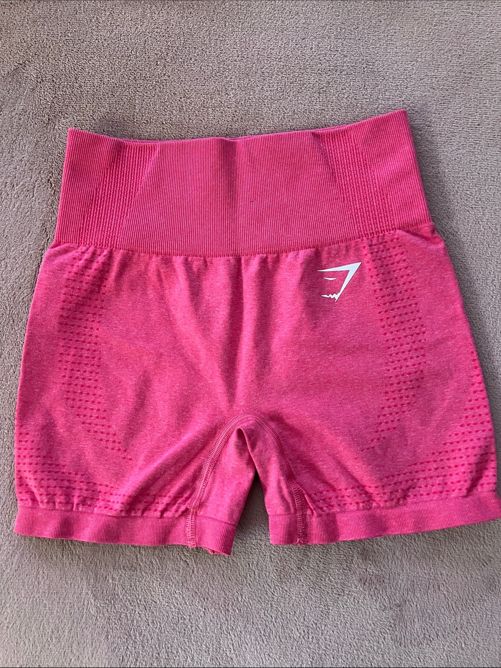 Gymshark Seamless High-Waist Bike Shorts in Bright Pink XS